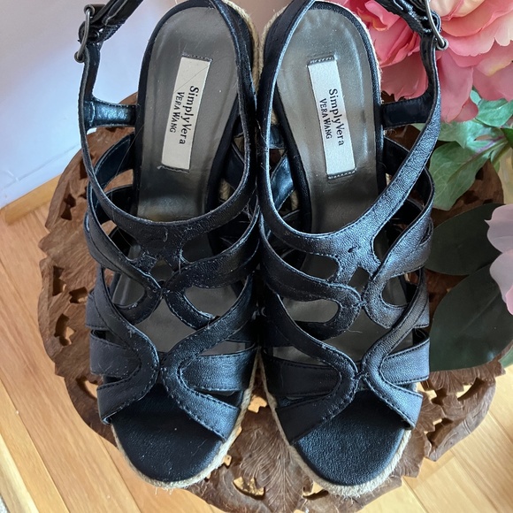 Vera Wang Wedge Platform Sandals-Good Used Condition - Picture 8 of 10